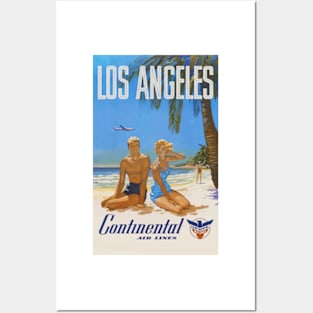 Los Angeles vintage, retro style Posters and Art